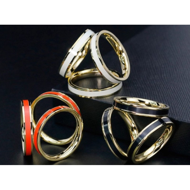 Bague 3 Color Metal Laiton Unique