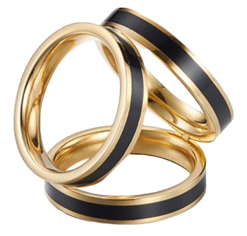 Bague 3 Color Metal Laiton Unique