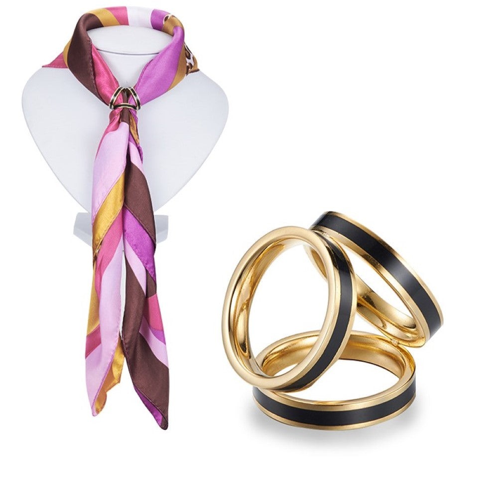 Bague 3 Color Metal Laiton Unique