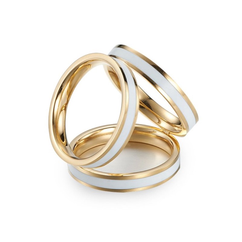 Bague 3 Color Metal Laiton Unique