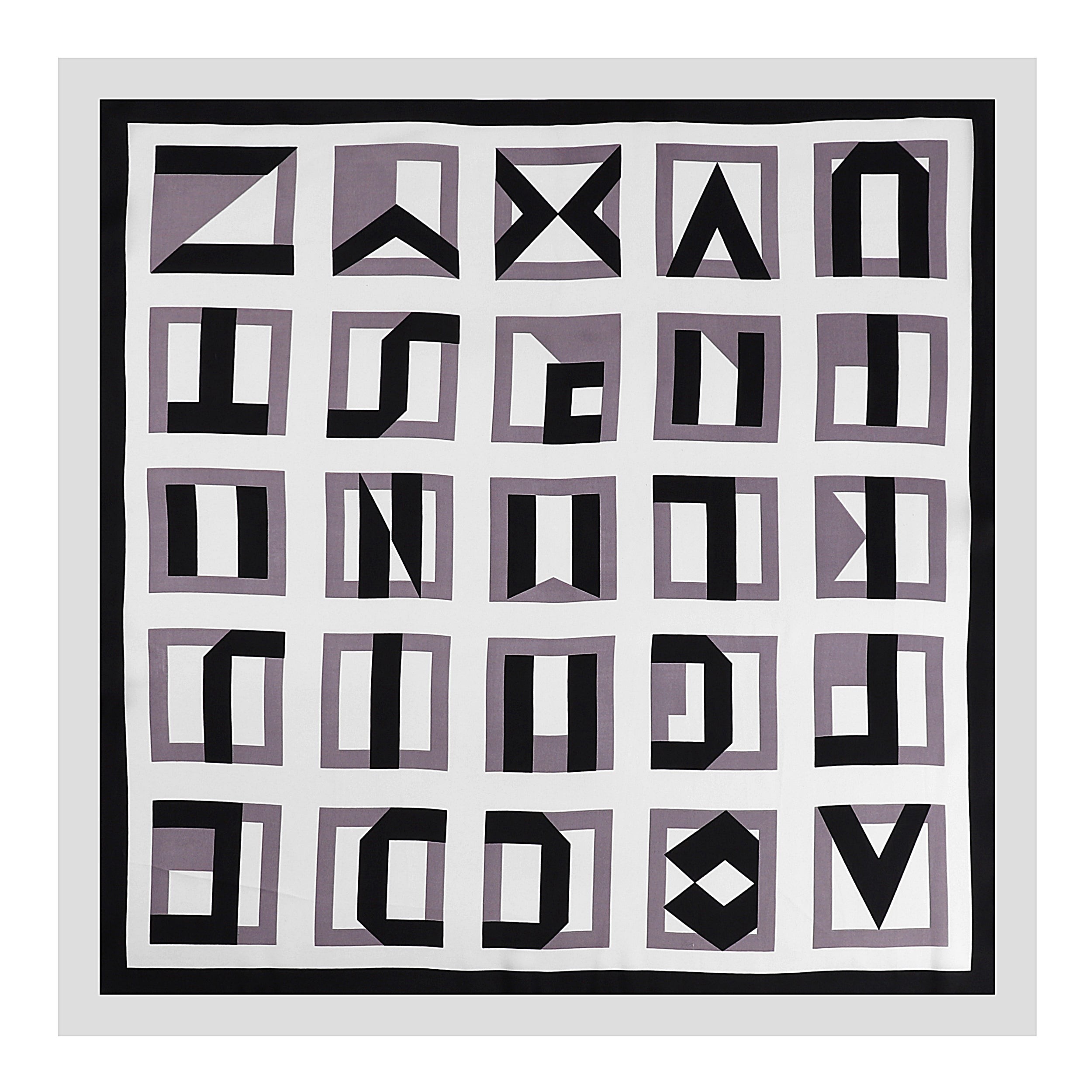 Carré de Soie ALPHABET