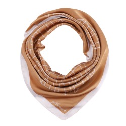 Carré de Soie LABYRINTHE 100% Soie 60x60cm