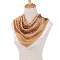 Carré de Soie LABYRINTHE 100% Soie 60x60cm