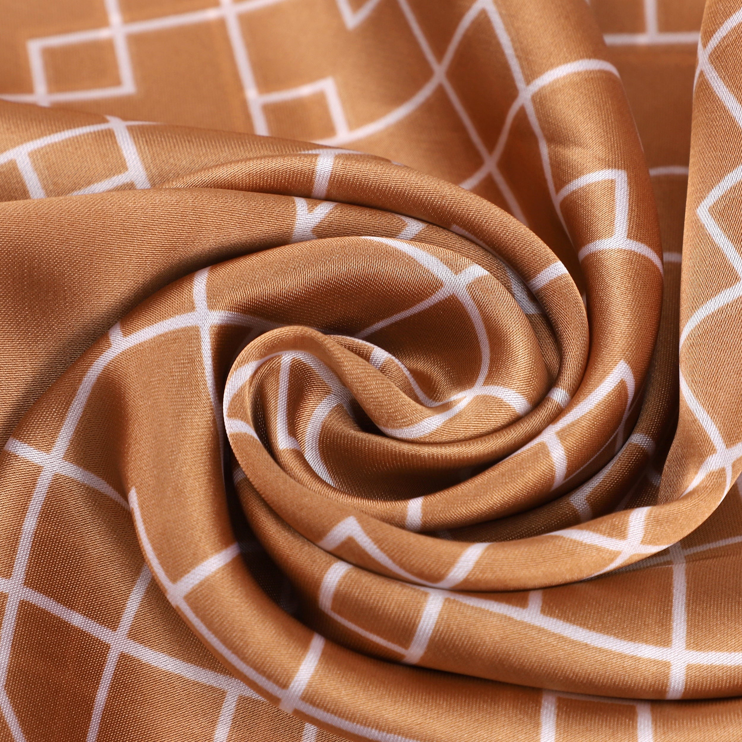 Carré de Soie LABYRINTHE 100% Soie 60x60cm