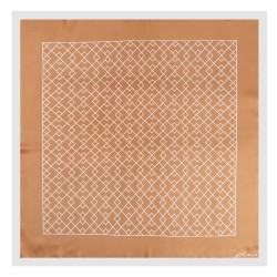 Carré de Soie LABYRINTHE 100% Soie 60x60cm