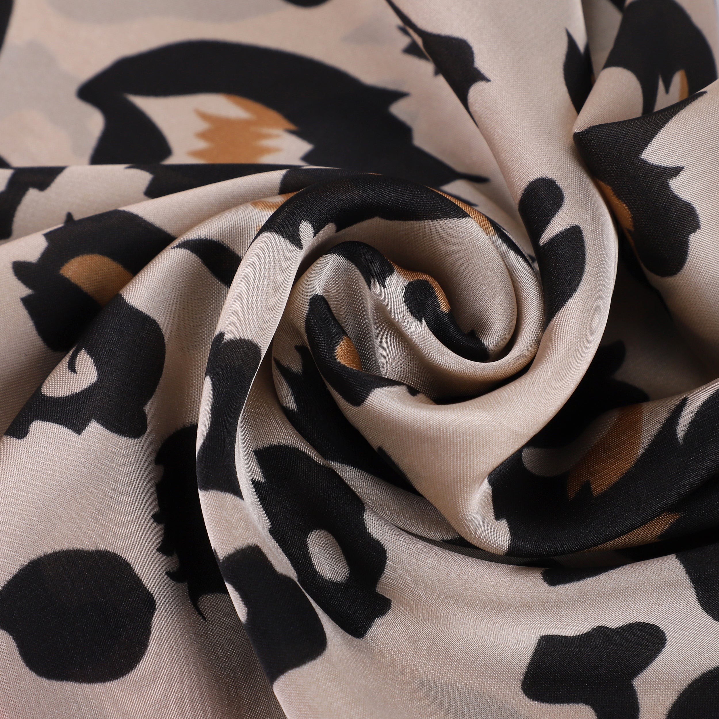 Carré de Soie PANTHER Rose 100% Soie 60x60cm