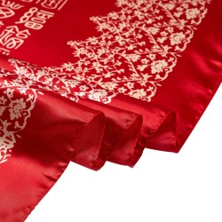 Carré Soie Asia Rouge 100% Soie 90x90cm