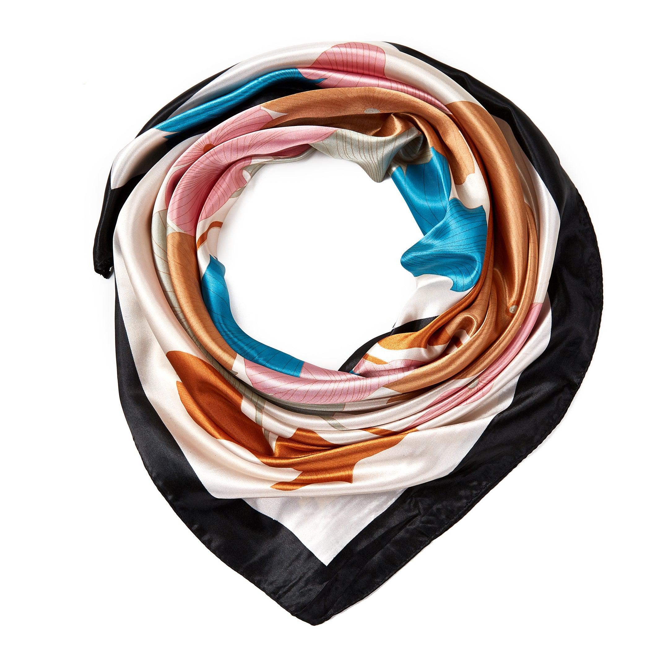Carré Soie Bigflow Rose 100% Soie 90x90cm