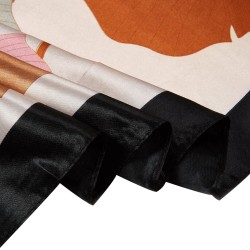 Carré Soie Bigflow Rose 100% Soie 90x90cm