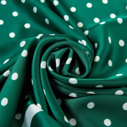 Carré touché soie LAST POINT Vert Polyester 60x60cm