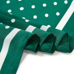 Carré touché soie LAST POINT Vert Polyester 60x60cm