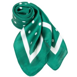 Carré touché soie LAST POINT Vert Polyester 60x60cm