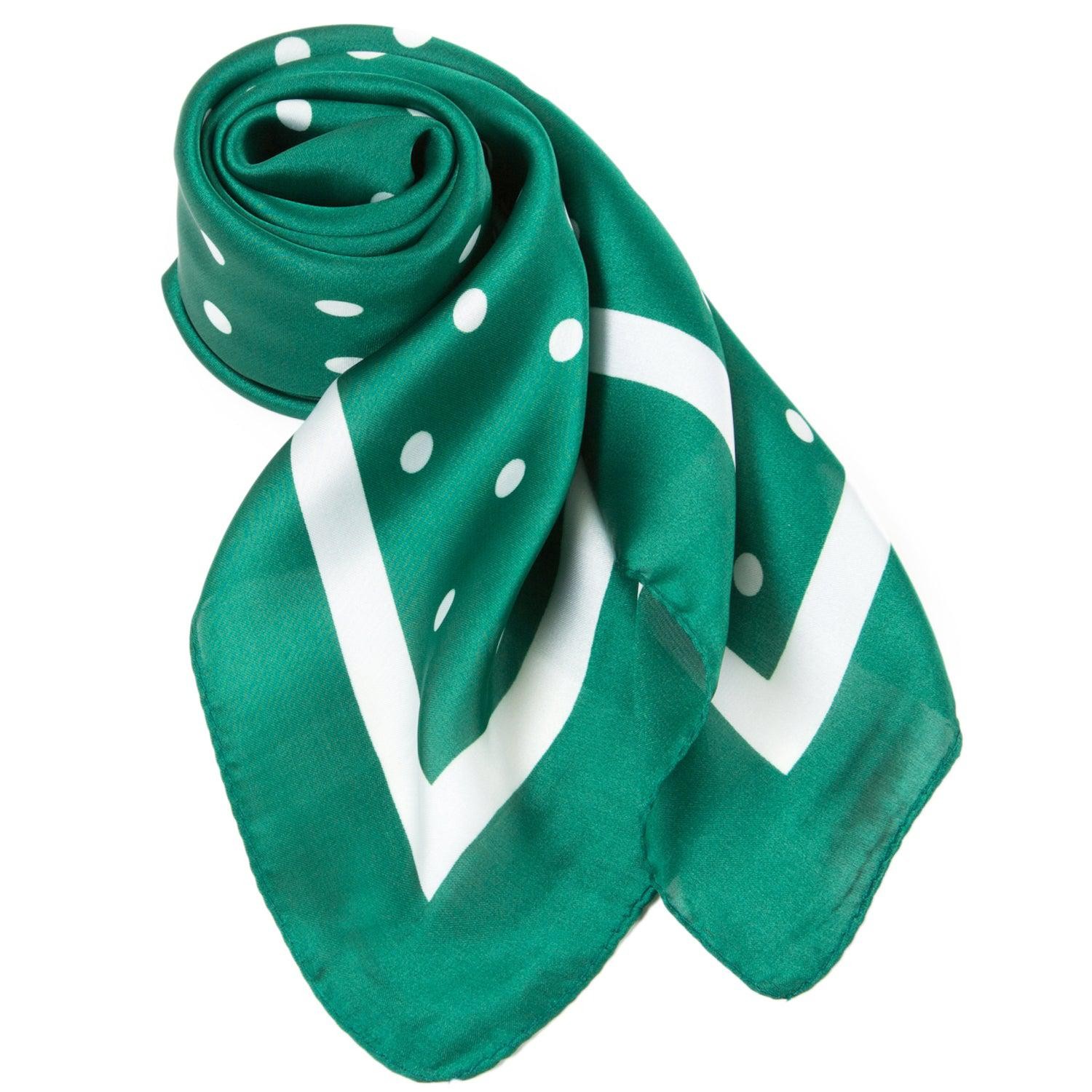 Carré touché soie LAST POINT Vert Polyester 60x60cm
