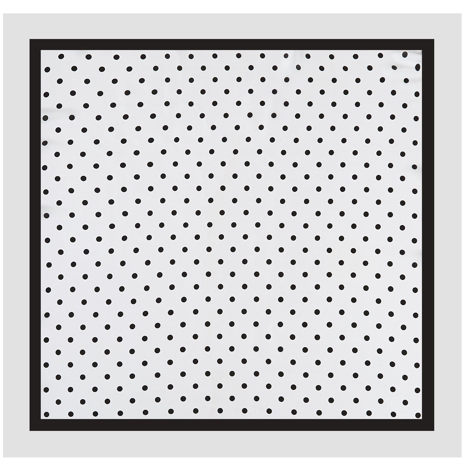 Carré touché soie LAST POINT Blanc Polyester 60x60cm