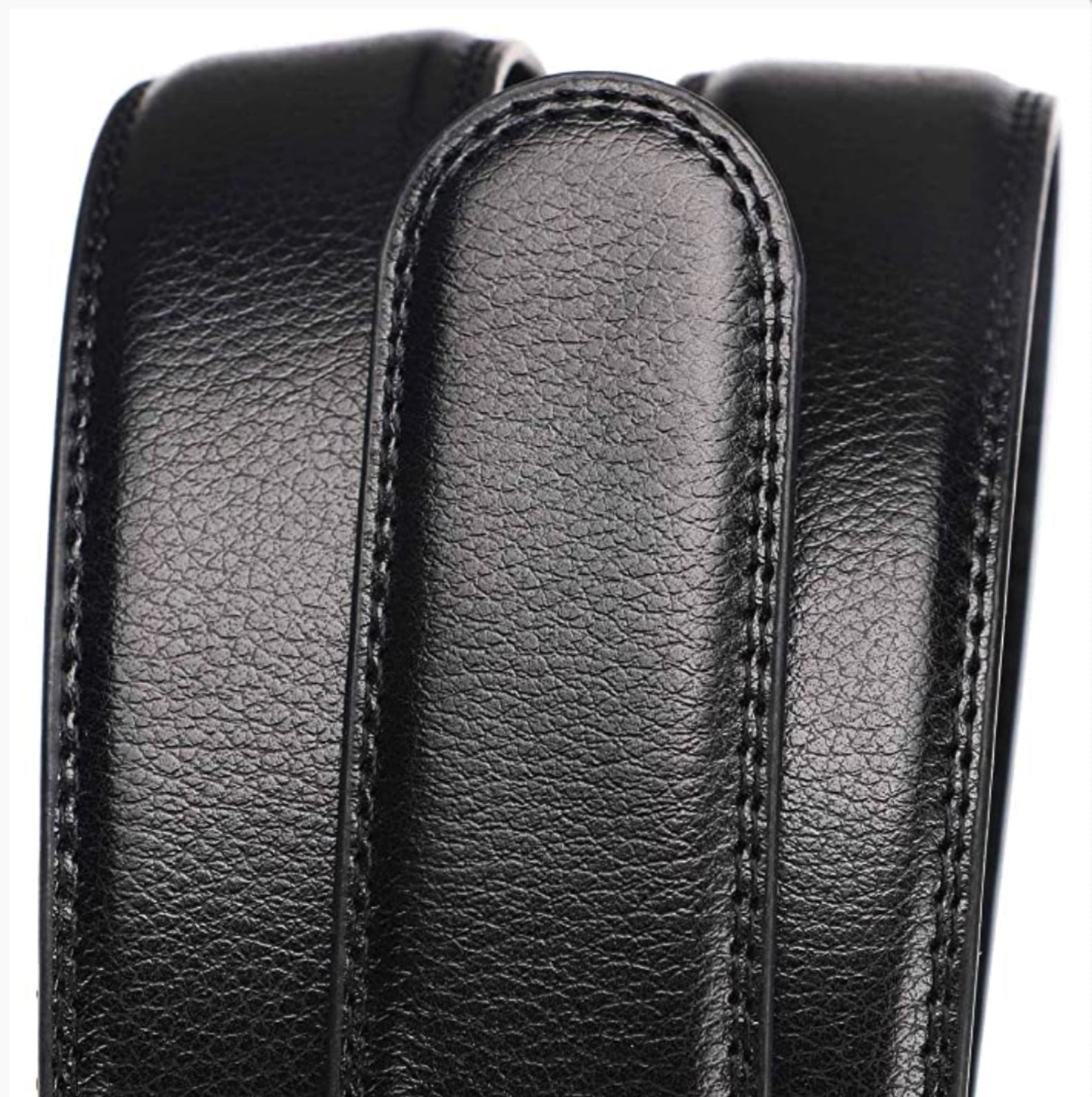 Ceinture Fabio Noir/Marron 100% Cuir AJUSTABLE