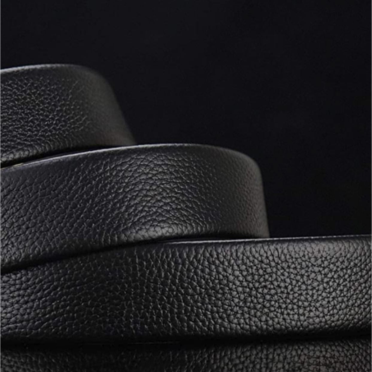 Ceinture Fabio Noir/Marron 100% Cuir AJUSTABLE