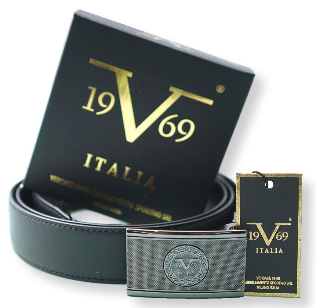 Ceinture Giorgio Noir/Marron 100% Cuir AJUSTABLE