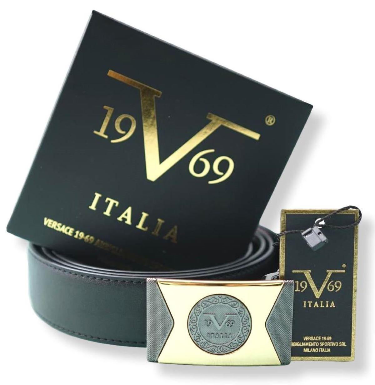 Ceinture Guiseppe Noir/Marron 100% Cuir AJUSTABLE