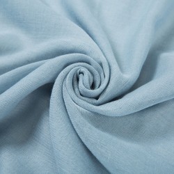 Chèche coton bleu ciel Elvia Bleu 100% Coton 180x70cm