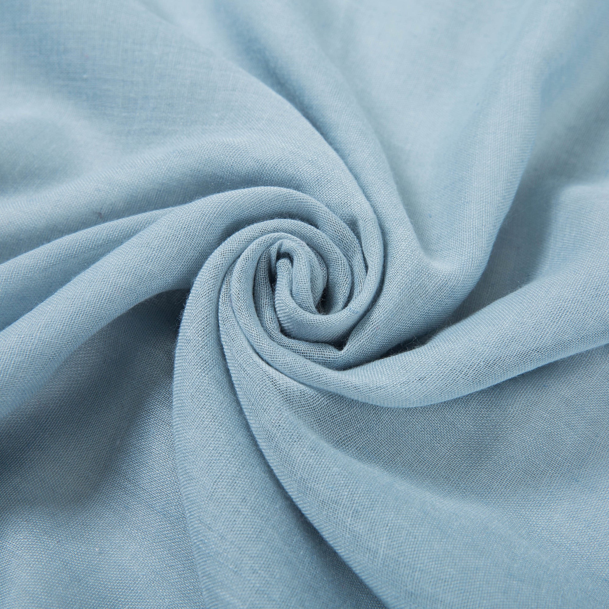 Chèche coton bleu ciel Elvia Bleu 100% Coton 180x70cm