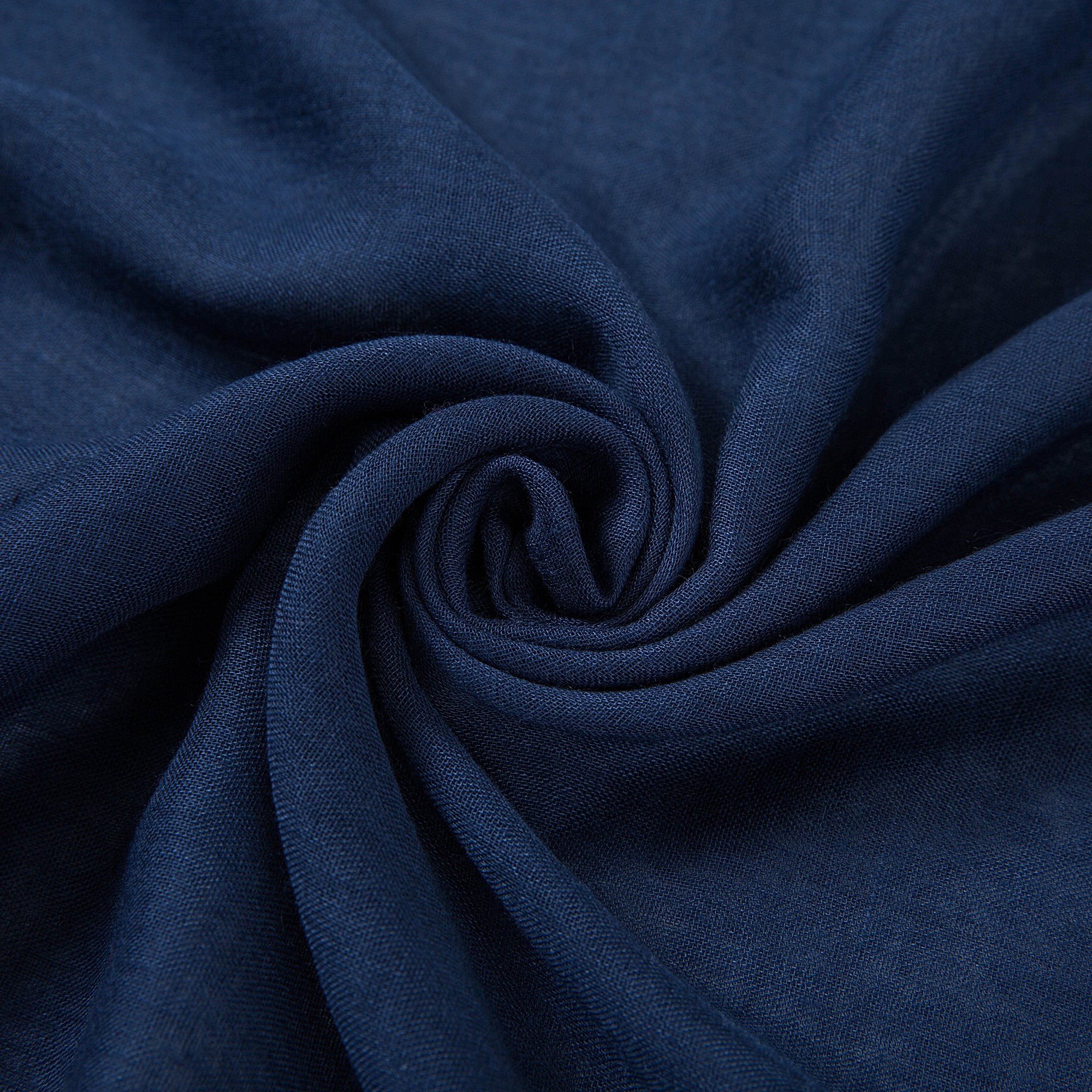 Chèche coton bleu marine Elvia Marine 100% Coton 180x70cm