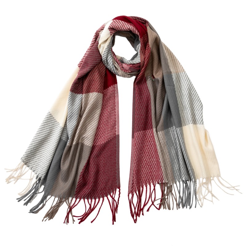 Echarpe en cachemire Bigcase Rouge Cachemire 190x70cm