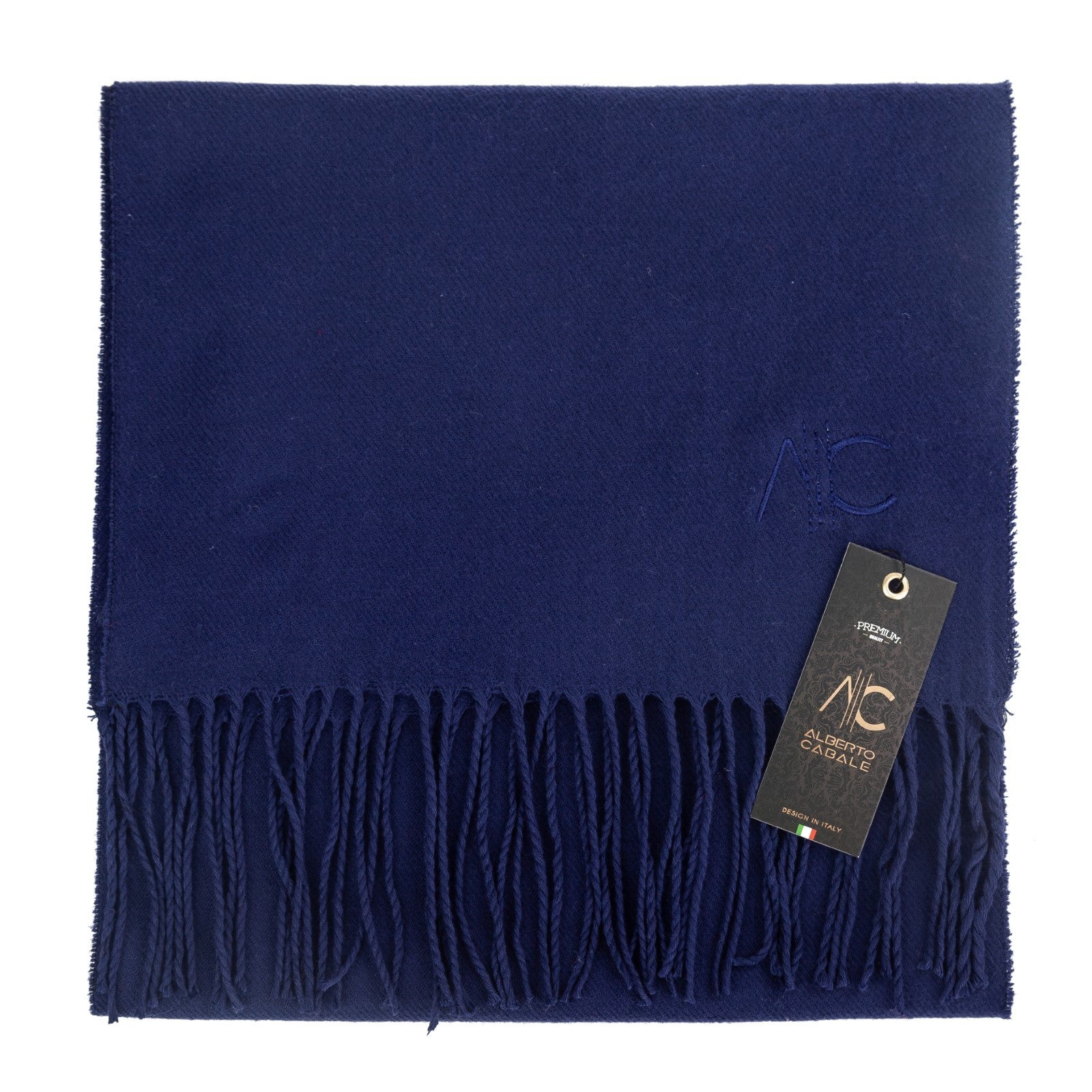 Écharpe en cachemire bleu marine Dolce Caldo Marine 100% Cachemire 180x35cm