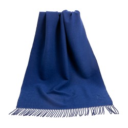 Écharpe en cachemire bleu marine Recto-Verso Bleu marine 100% Cachemire 180x35cm