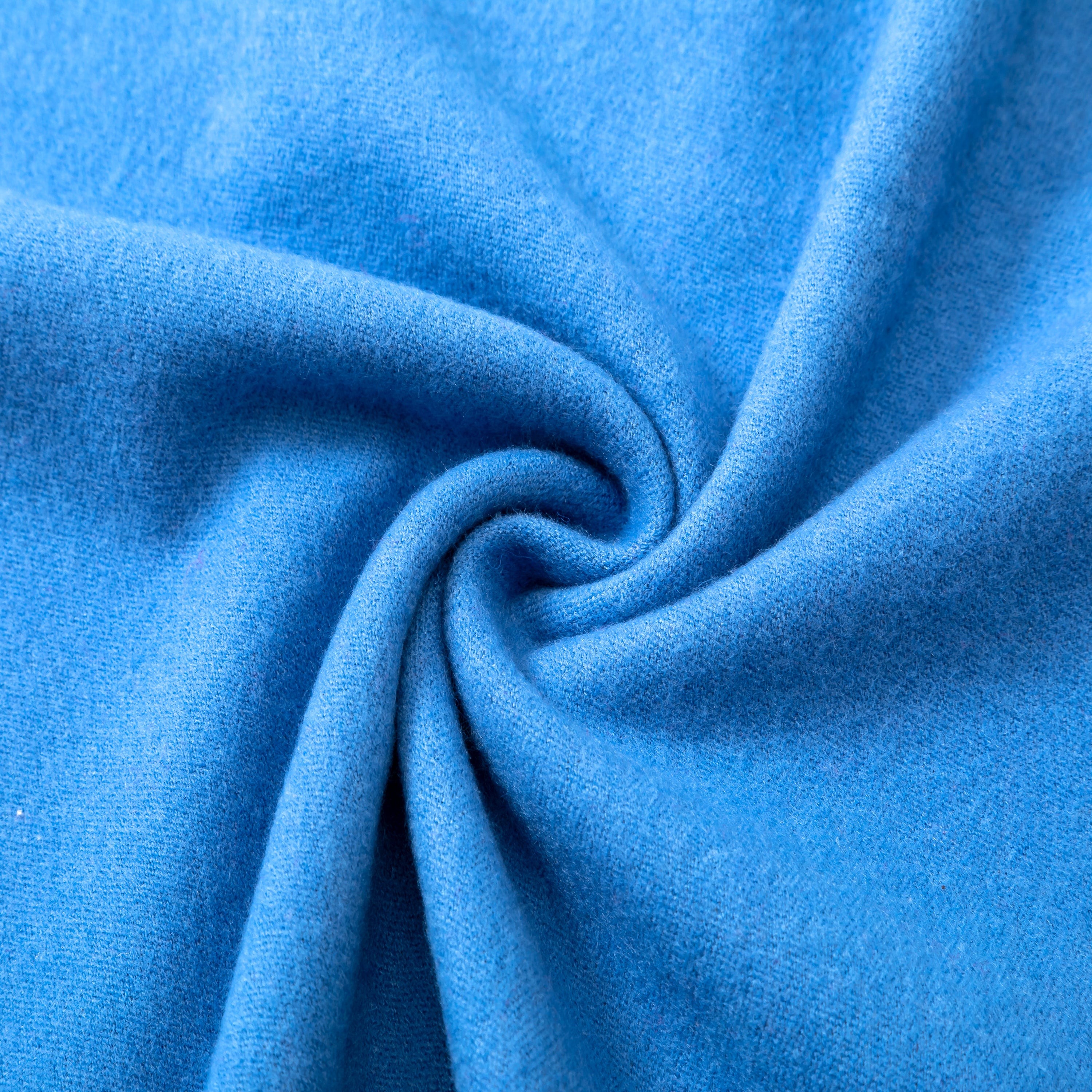 Écharpe en cachemire bleu Recto-Verso Bleu 100% Cachemire 180x35cm