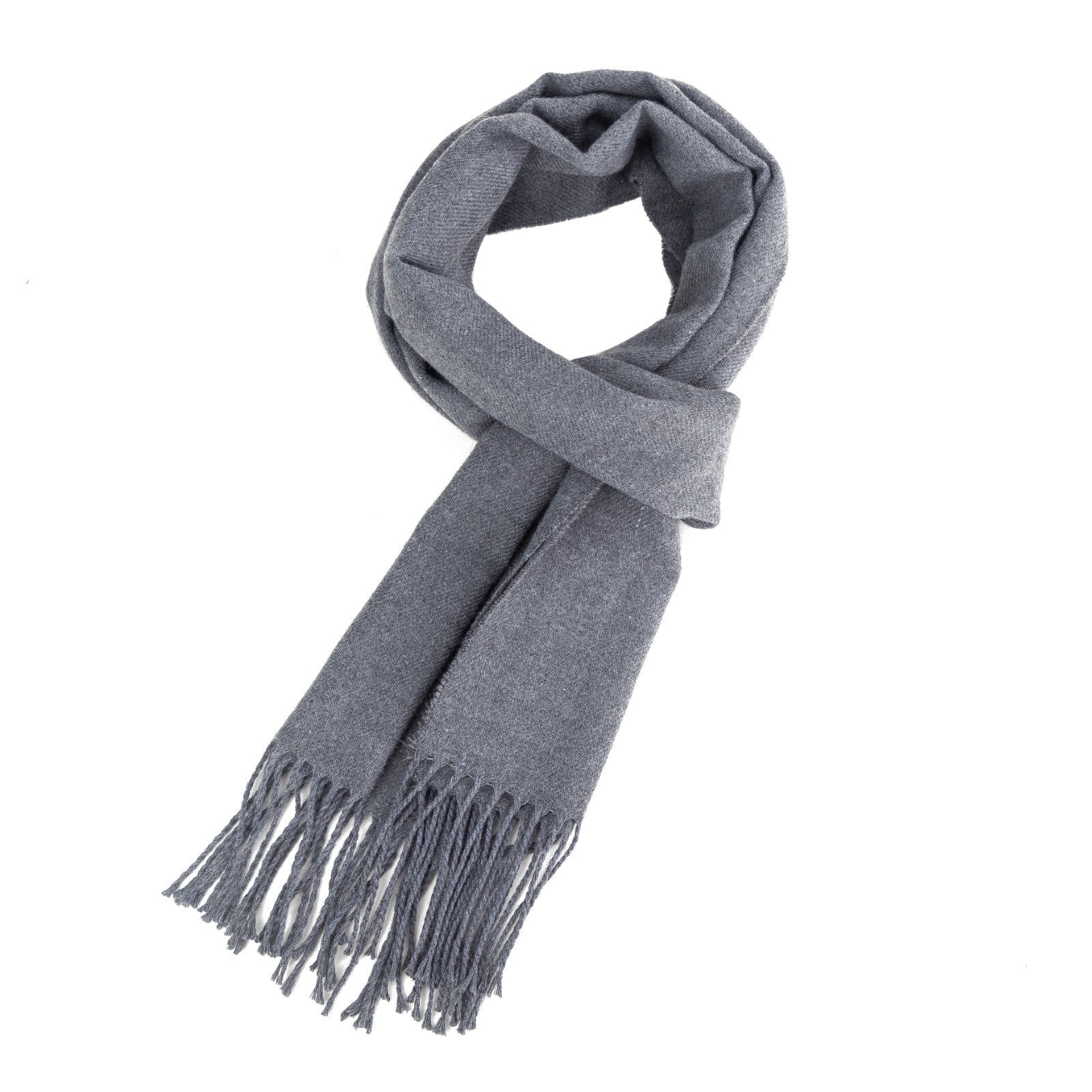 Écharpe en cachemire Dolce Caldo Gris anthracite 100% Cachemire 180x35cm