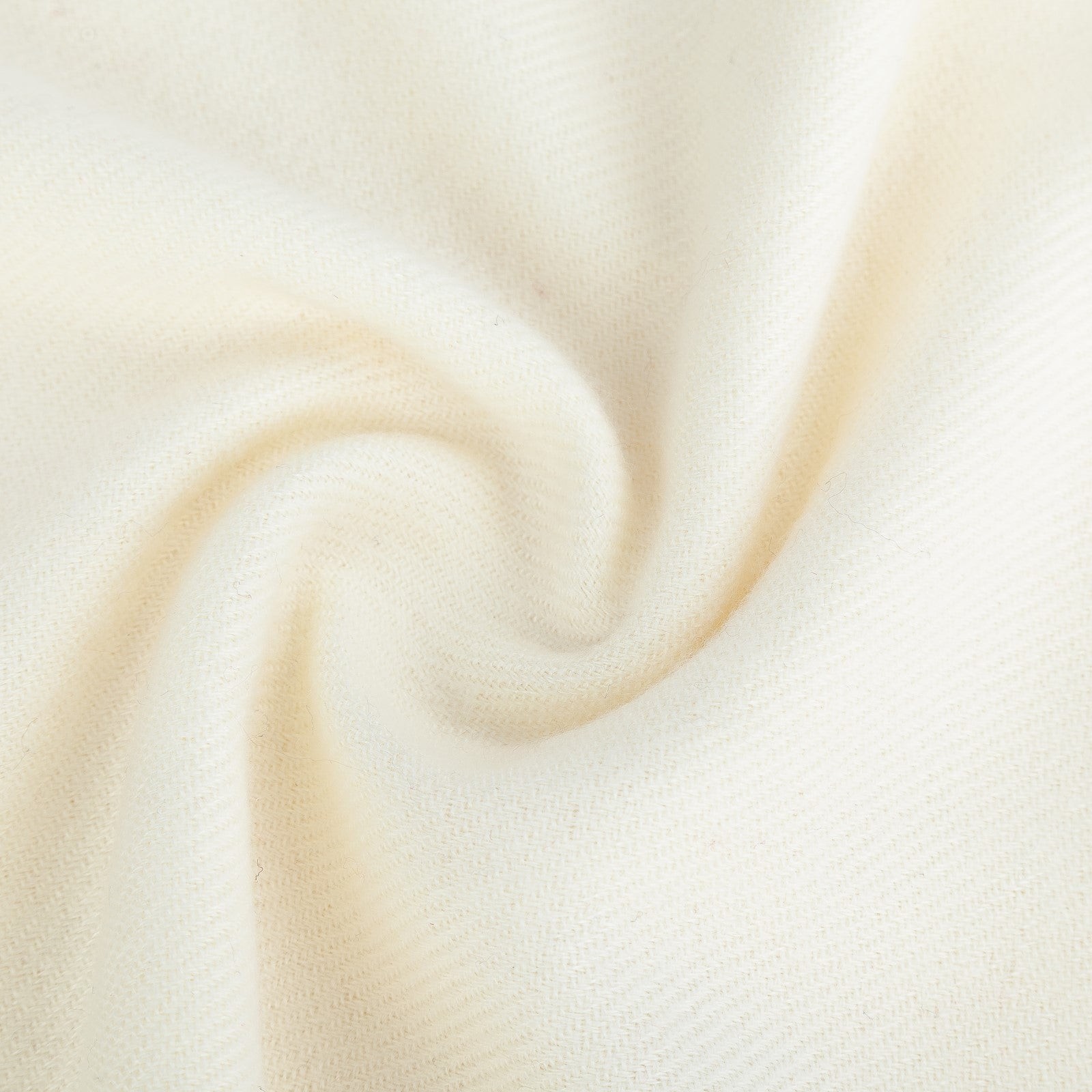 Écharpe en cachemire ivoire Dolce Caldo Blanc 100% Cachemire 180x35cm