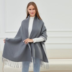 Echarpe GIOVANNA Gris Cachemire 180x65 cm