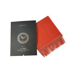 Echarpe GIOVANNA Orange Cachemire 180x65 cm
