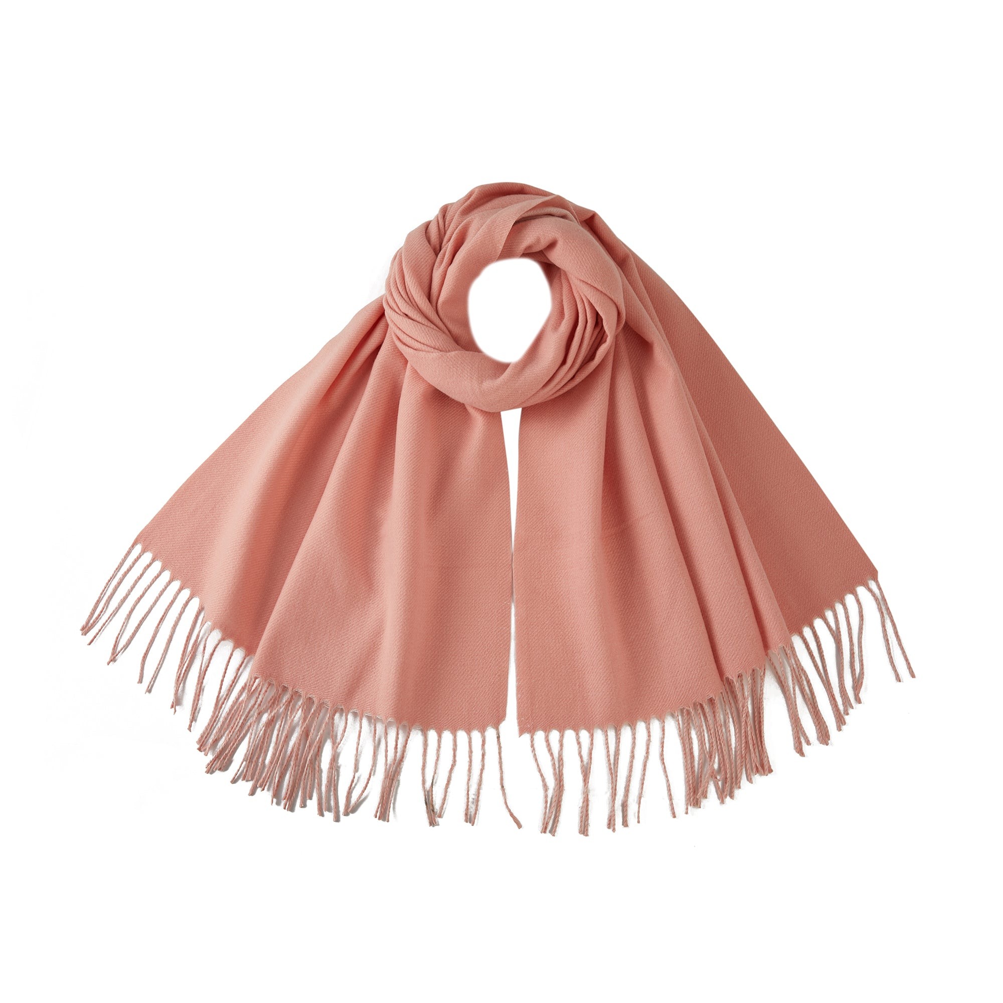 Echarpe GIOVANNA Rose Cachemire 180x65 cm