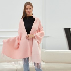 Echarpe GIOVANNA Rose Cachemire 180x65 cm