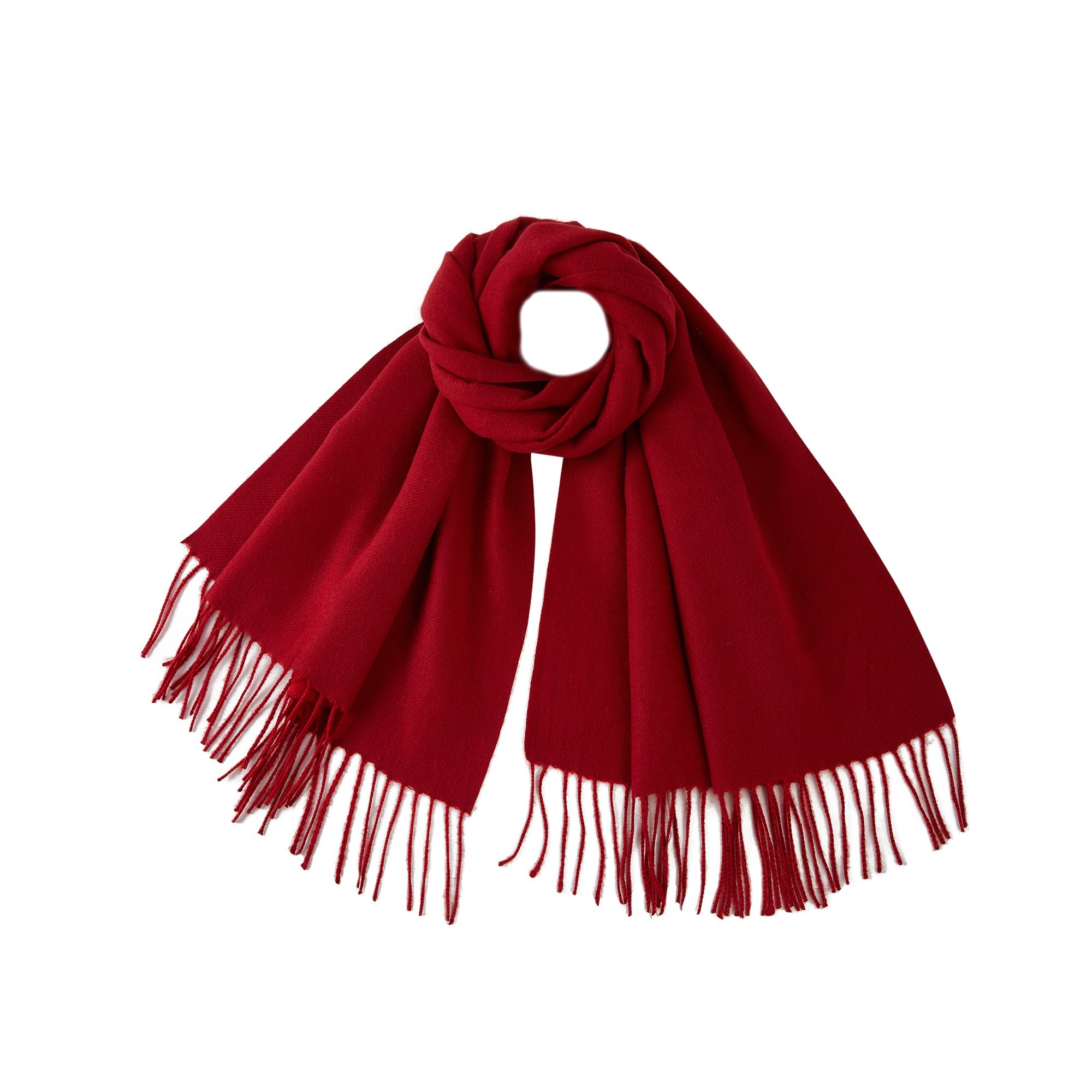 Echarpe GIOVANNA Rouge Cachemire 180x65 cm
