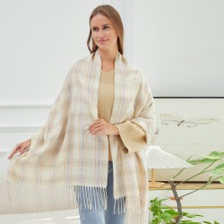 Echarpe RENETA Blanc Cachemire 180x65 cm