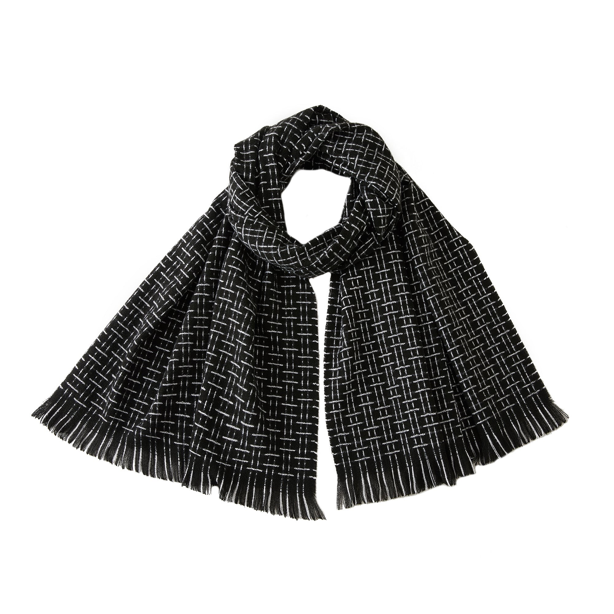 Echarpe SERENA Noir 100% Cachemire 170x80 cm