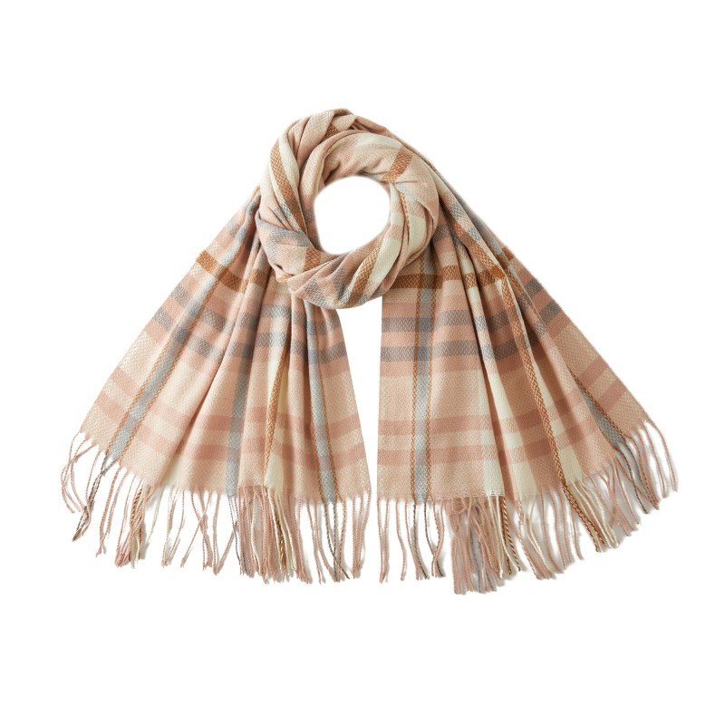 Echarpe VALENTINA Rose 100% Cachemire 170x80 cm