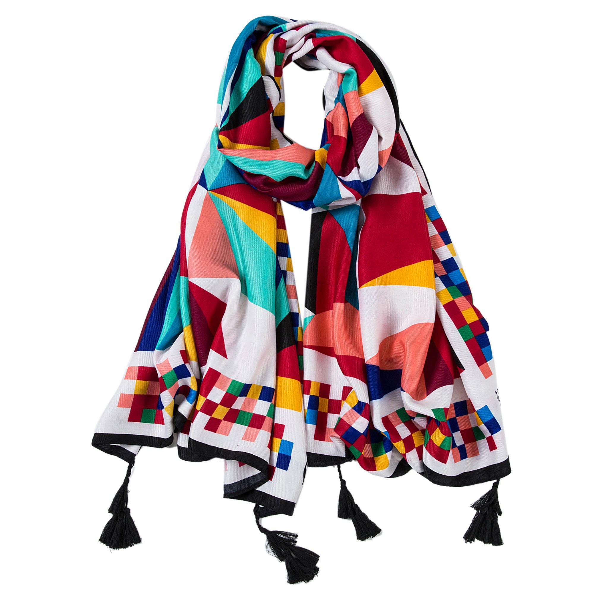 Etole coton Arlequin Athéna Multi-couleur 100% Coton 180x90cm