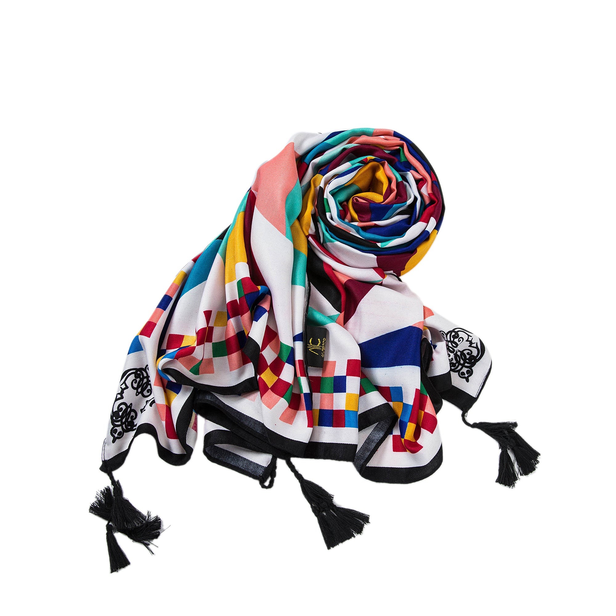 Etole coton Arlequin Athéna Multi-couleur 100% Coton 180x90cm