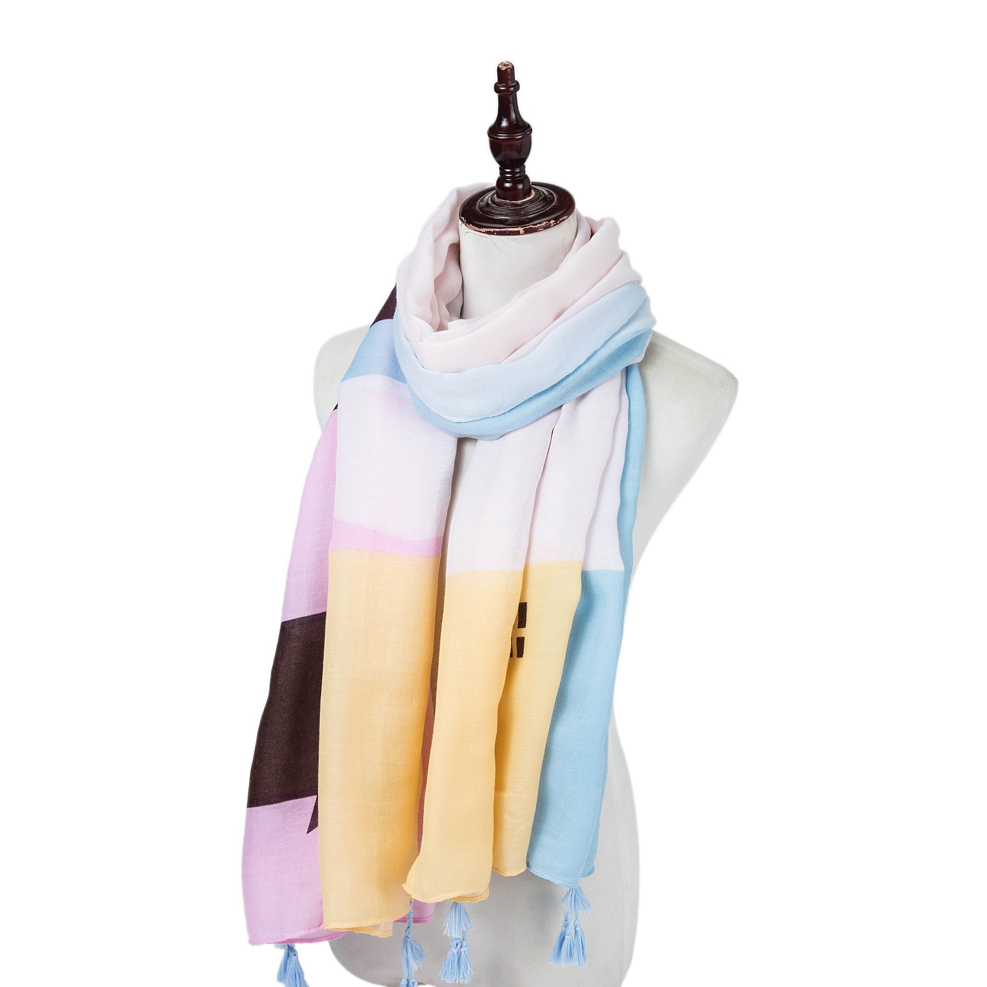 Étole coton Pure Print Athéna Multi couleur 100% Coton 180x90cm