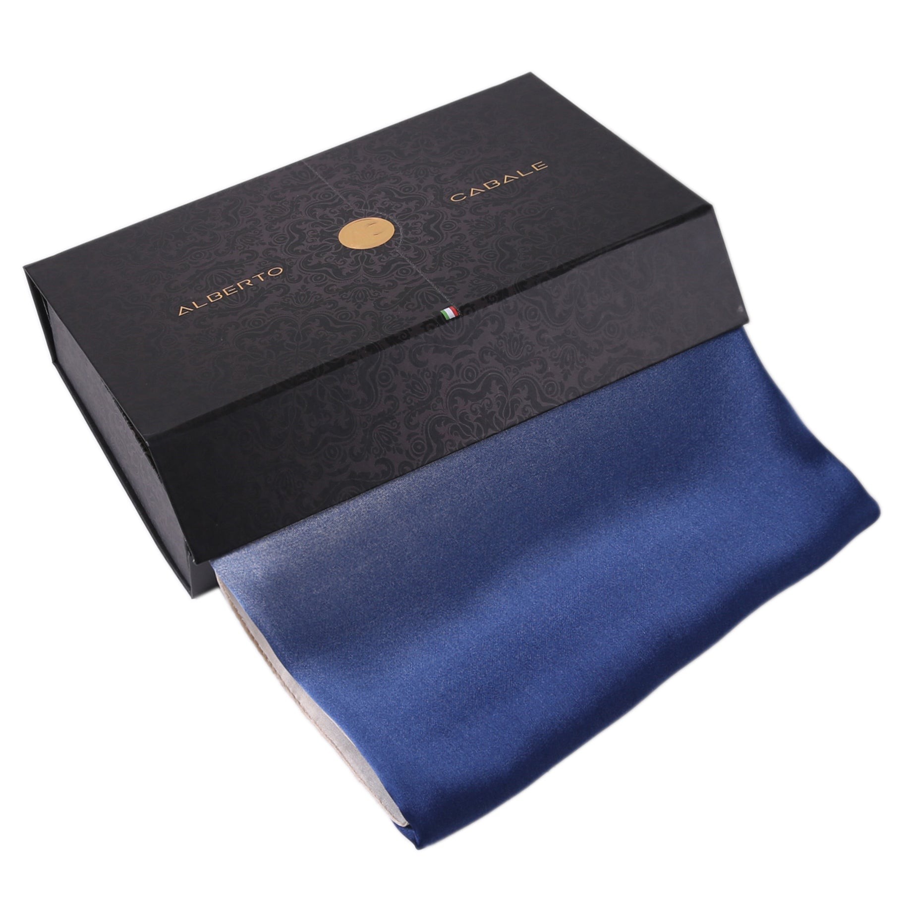 Étole de Soie Beige Navy Duo Bleu 100% Soie 180x90cm