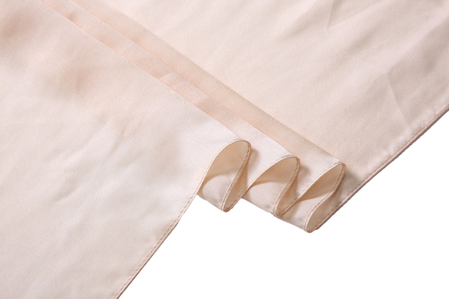 Étole de Soie Cream Flower Lulu Beige 100% Soie 180x90cm