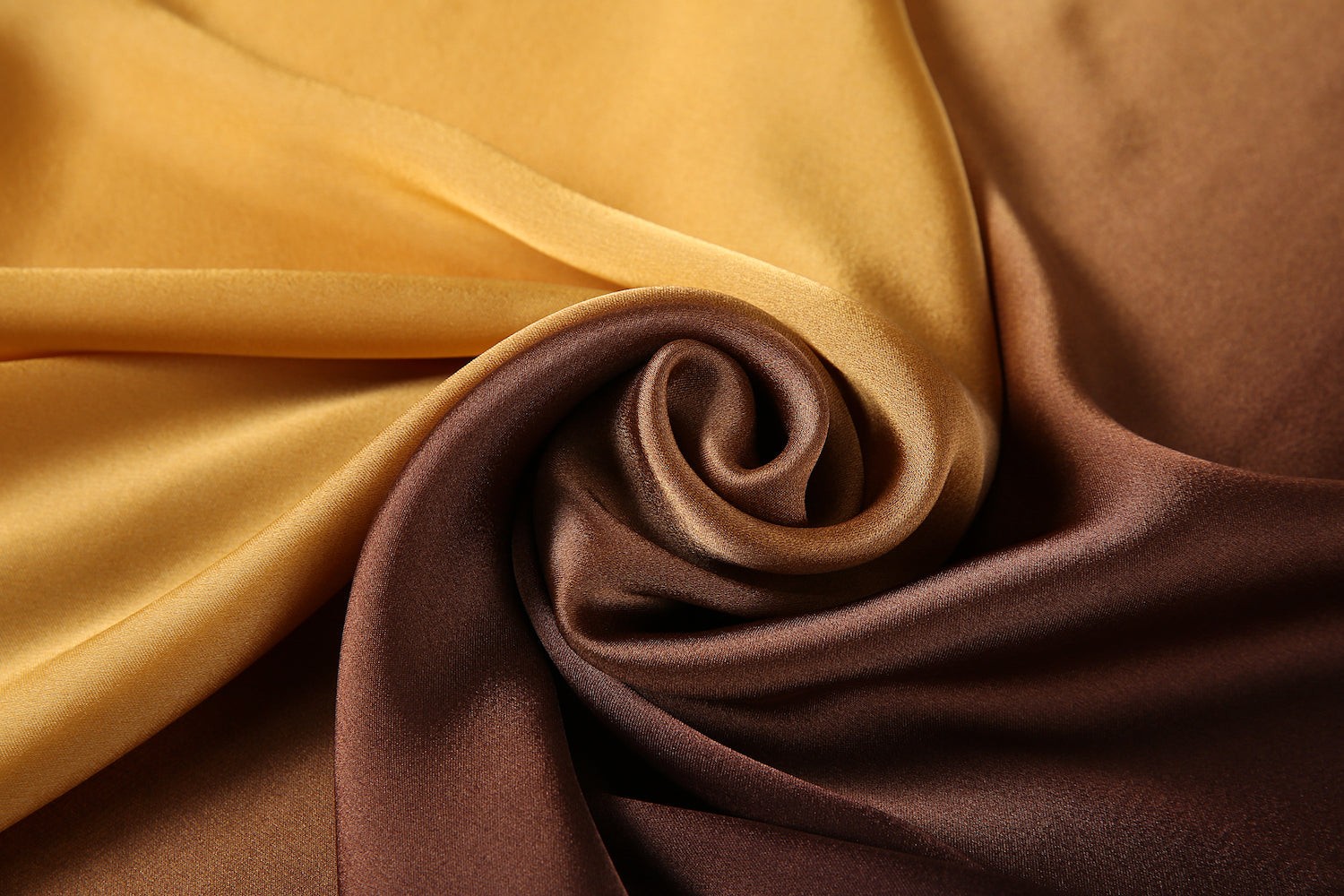 Étole de Soie Golden Coffee Duo 100% Soie 180x90cm