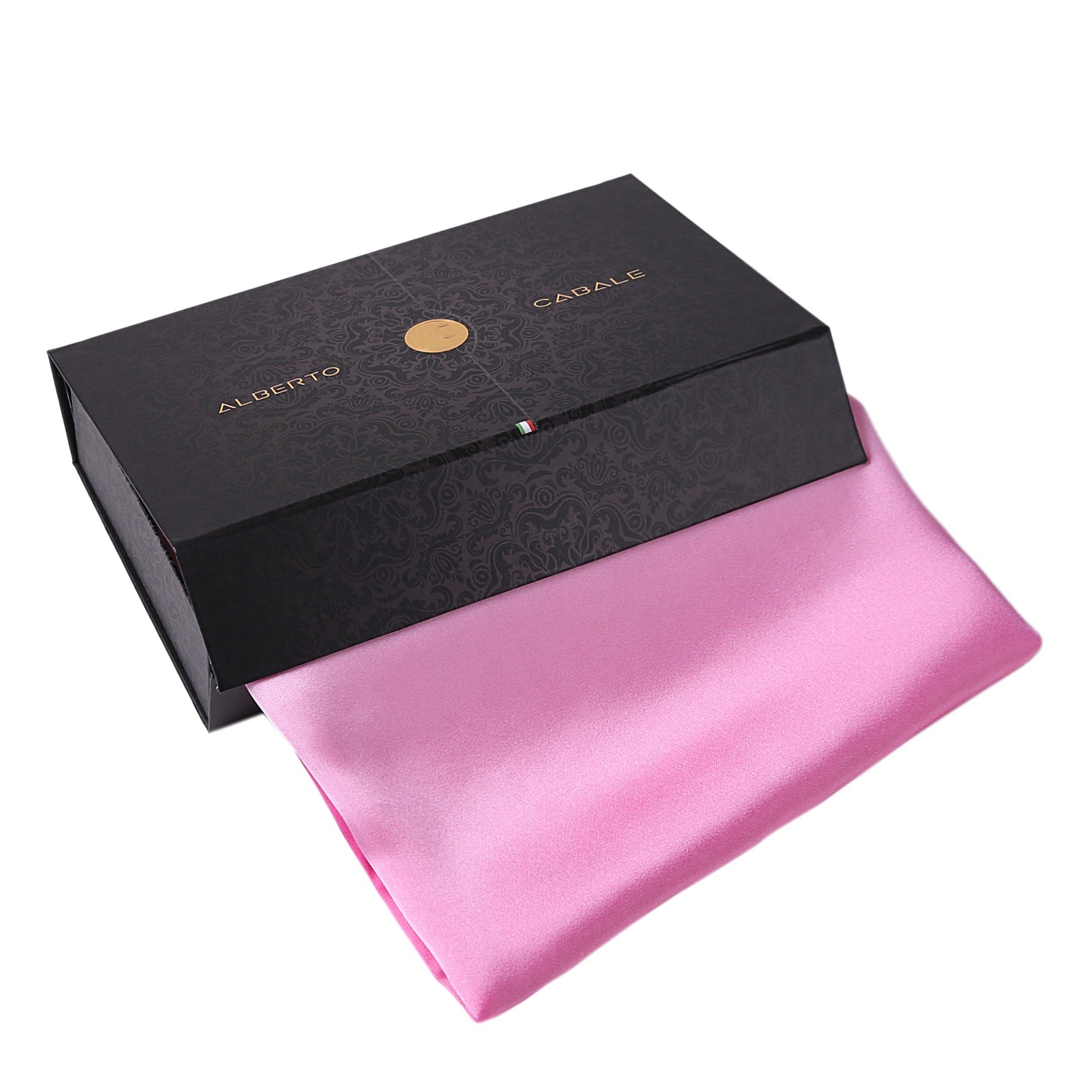 Étole de Soie Light Pink Dark Pink Duo Rose 100% Soie 180x90cm