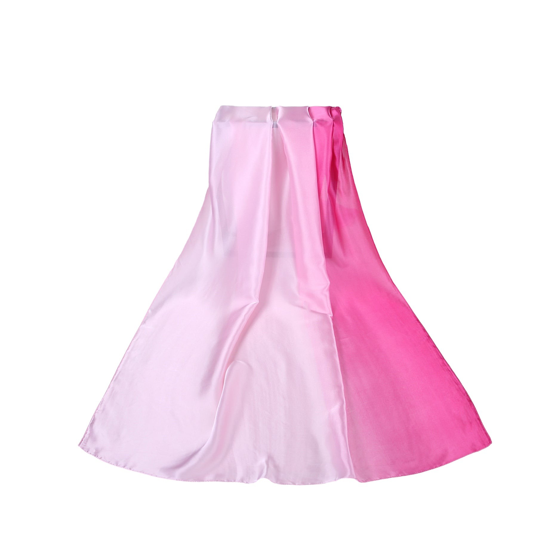 Étole de Soie Light Pink Dark Pink Duo Rose 100% Soie 180x90cm