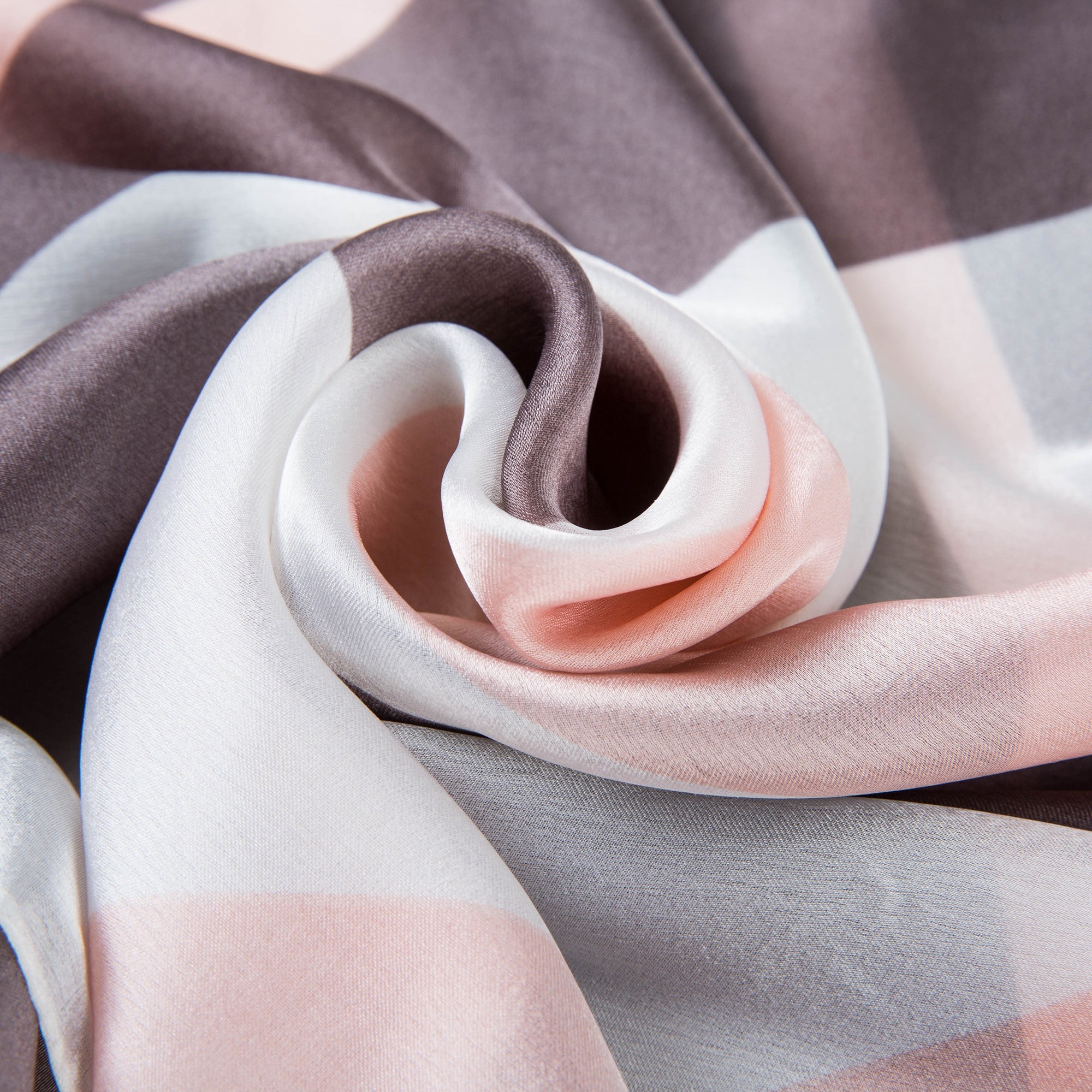 Etole de Soie Light Pink Florina Café 100% Soie 180x90cm