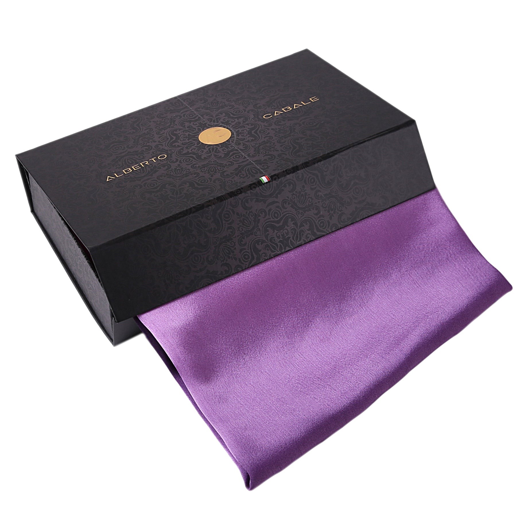 Étole de Soie Light Purple Dark Purple Duo Violet 100% Soie 180x90cm