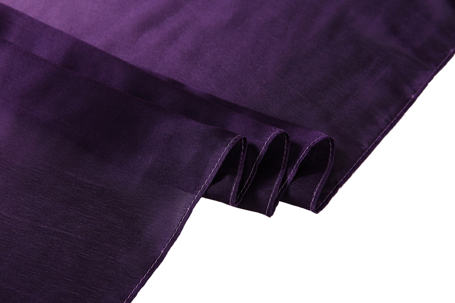 Étole de Soie Light Purple Dark Purple Duo Violet 100% Soie 180x90cm